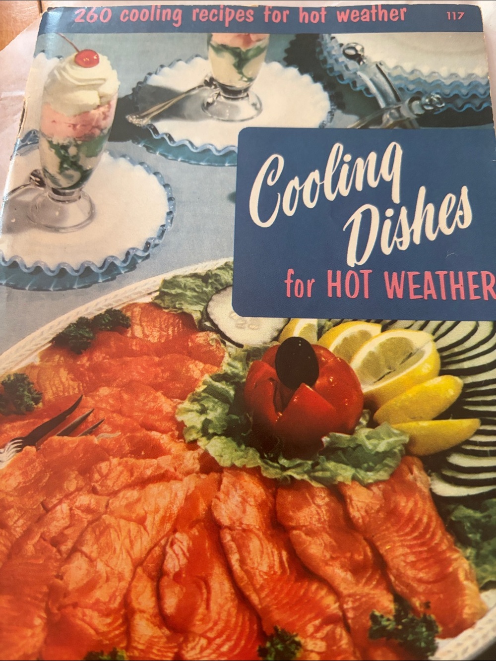 Cooling Dishes for Hot Weather Cookbook - Blue Cover